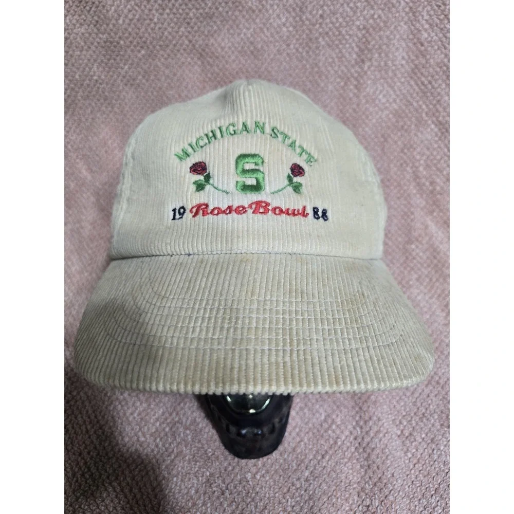 Vintage Michigan State Rose Bowl 1988 Corduroy Hat Spartans‎ Cap